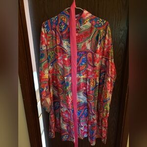 Paisley dress with belt